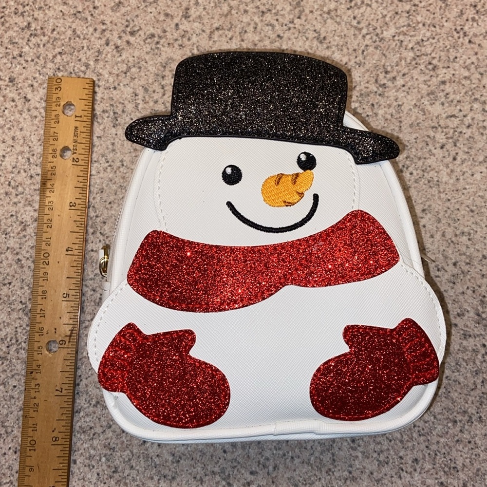 NWT BATH AND BODY WORKS SNOWMAN COSMETIC BAG - Picture 8 of 9